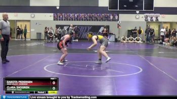 155 lbs Cons. Round 2 - Dakota Pedersen, Iowa Valley, Marengo vs Clara Shogren, Southeast Polk