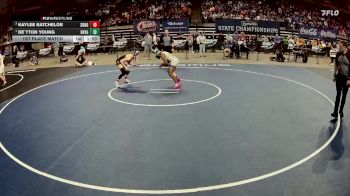 G 114 lbs 1st Place Match - De`yton Young, Rayne Girls vs Kaylee Batchelor, South Beauregard Girls