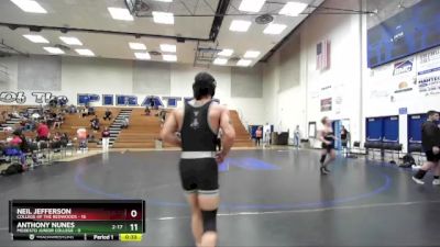 157 lbs Placement Matches (16 Team) - Kenji Jimenez, College Of The Redwoods vs Chase Mirelez, Modesto Junior College
