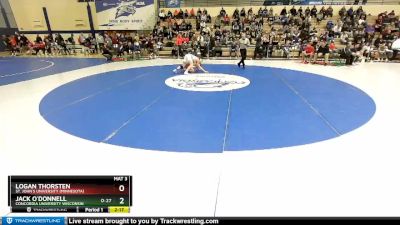 157 lbs Champ. Round 1 - Jack O`Donnell, Concordia University Wisconsin vs Logan Thorsten, St. John`s University (Minnesota)