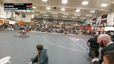 114-119 lbs Round 1 - Kye Carter, Powell Middle School vs Silas Mickelson, Cody Middle School