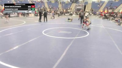 58 lbs Final - Noah Becklehimer, Duran Elite vs Samantha Ham, Other Team