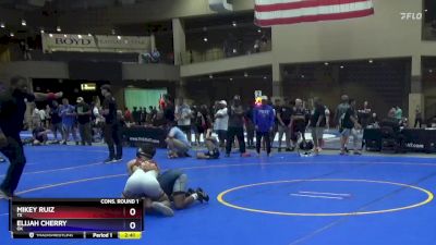 120 lbs Cons. Round 1 - Mikey Ruiz, TX vs Elijah Cherry, OK