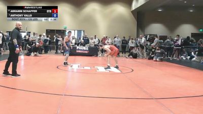 126 lbs Cons. Quarters - Abramm Schaffer, Steller Trained vs Anthony Valls