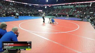 D3-145 lbs Quarterfinal - Tarrin Riley, Mineral Point vs Ryan Becker, Stratford