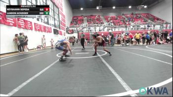 126-132 lbs Consi Of 4 - Keyshawn Sepeda, Blackwell Wrestling Club vs Landon Achziger, Choctaw Ironman