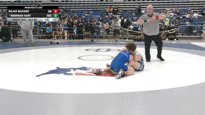 88 lbs Champ. Rd Of 32 - Julian Maximo, Cyclones Wrestling & Fitness vs Brennan Hart, Team Donahoe Wrestling Club