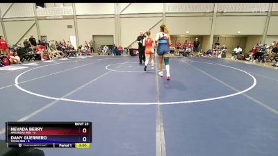 145 lbs Semis & 3rd Wb (16 Team) - Nevada Berry, Arkansas Red vs Dany Guerrero, Texas Red