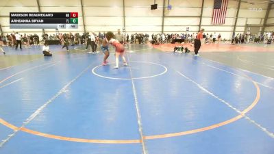 185 lbs Consi Of 8 #1 - Madison Beauregard, NH vs Arheanna Bryan, FL