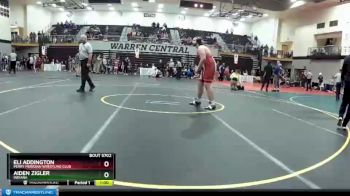 250 lbs Champ. Round 1 - Aiden Zigler, Indiana vs Eli Addington, Perry Meridian Wrestling Club