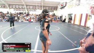 114 lbs Cons. Round 2 - Payslie Gissel, American Leadership Academy - Gilbert North vs Kaliyah Molina, Yuma Catholic