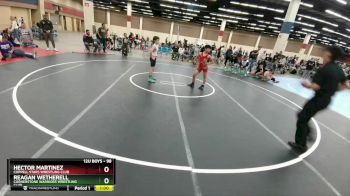 98 lbs Cons. Semi - Reagan Wetherell, Cornerstone Warriors Wrestling Club vs Hector Martinez, Coppell Stars Wrestling Club