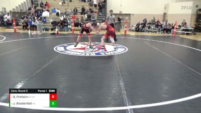 110 lbs Cons. Round 3 - Jace Biesterfeld, MN Elite vs Brody Preheim, Berge Elite Wrestling Academy