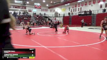 126 lbs Champ. Round 1 - Hunter Ball, Clinton vs Christos Panos, Iowa City, Liberty