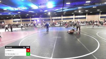 120 lbs Quarterfinal - Jadyn Wren, Red Wave WC vs Reggie Fernandez, Threshold WC