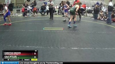 85 lbs Round 5 (6 Team) - Cole Wyller, American Gladiators vs Christian Brown, Untouchables-Olympia