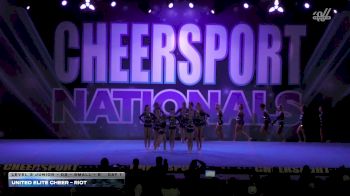 United Elite Cheer - RIOT [2026 L3 Junior - D2 - Small - B Day 1] 2026 CHEERSPORT National All Star Cheerleading Championship
