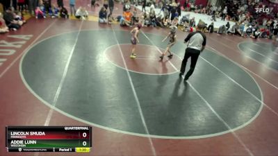 71 lbs Quarterfinal - Lincoln Smuda, Minnesota vs Addie Lunn, Wisconsin