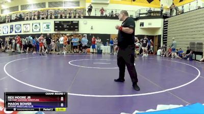 126 lbs Champ. Round 1 - Rex Moore Jr, The Fort Hammers Wrestling vs Mason Bower, Intense Wrestling Club