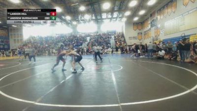132 lbs Cons. Round 2 - Landon Hill, Caveman vs Andrew Burbacher, Fort Myers Wrestling Club