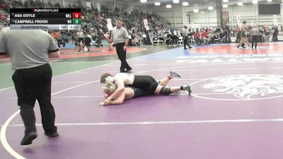 4 - 215 lbs Quarterfinal - Asa Doyle, Millbrook vs Campbell Frook, Woodgrove