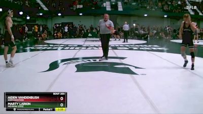 174 lbs Cons. Round 4 - Marty Larkin, Michigan State vs Aiden Vandenbush, Northwestern