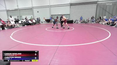 157 lbs Quarters & 1st Wb (16 Team) - Carson Rowland, Minnesota Blue vs Christion Griggs, Alabama