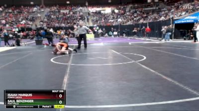 98 lbs Champ. Round 2 - Isaiah Marquis, Forest Grove vs Saul Benzinger, Post Falls