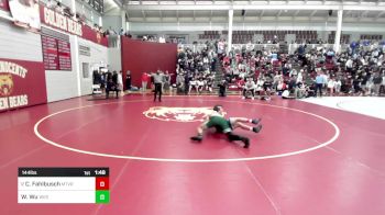 144 lbs Round Of 32 - Chip Fahlbusch, Mount Vernon vs Winston Wu, Wesleyan School
