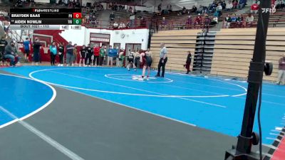 113 lbs Champ. Round 1 - Aiden Nowlin, Tri-West vs Brayden Baas, Prairie Heights