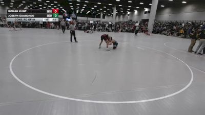 132 lbs Cons. Rd Of 64 - Roman Kline, Bentonville West High School Wrestling vs Joseph Guardado, Esperanza High School Wrestling