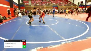 119 lbs 3rd Place - Sean-Tyler Chernisky, Broken Arrow Wrestling Club vs Blake Wind, Henryetta Knights Wrestling Club