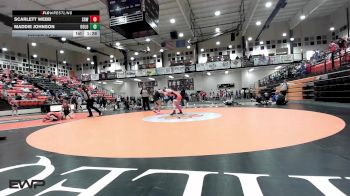 138 lbs Round Of 16 - Scarlett Webb, Sperry HS Girls vs Maddie Johnson, Oologah