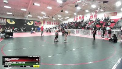 140 lbs Cons. Round 2 - Olivia Cherian, La Serna vs Jacqueline Antonio, Santa Ana