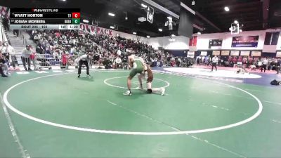 150 lbs Champ. Round 2 - Wyatt Horton, Temecula Valley vs Josiah Moreira, Brea Olinda