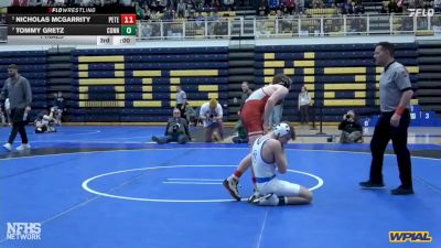 114 lbs Final - Nico Kapusta, Hempfield Area vs Dylan Barrett, Penn Trafford