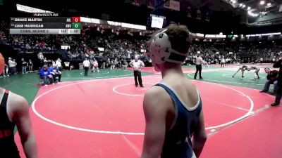 122 lbs Cons. Round 5 - Drake Martin, AHL1 vs Liam Harrigan, AWC1