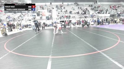 53 kg Champ. Rd Of 16 - Violet Diaz, Big Game Wrestling Club vs Isabella Marie Gonzales, Iowa Womens Wrestling Club