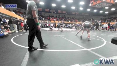 100 lbs Final - Blaine Derryberry, Team Nomad vs Mac Boso, Choctaw Ironman Youth Wrestling