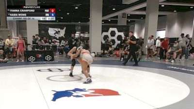 130 lbs Champ. Rd Of 16 - Iyanna Crawford, Pembroke RTC vs Kasia Wong, Shelton Wrestling Academy