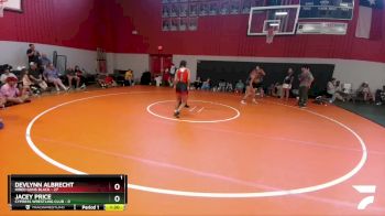 120 lbs Round 4 (8 Team) - Devlynn Albrecht, Hired Guns Black vs Jacey Price, Cypress Wrestling Club