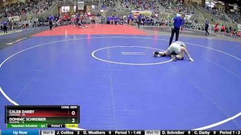 172 lbs Semis & 1st Wrestleback (8 Team) - Dominic Schreiber, Mazama vs Caleb Darby, Cascade