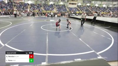 46 lbs Consi Of 8 #2 - Alex Rendon, Alamosa vs Leonardo Pena, Ridge Wrestling Club