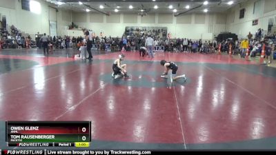 65 lbs Quarterfinal - Tom Rausenberger, PACK732 vs Owen Glenz, ANML