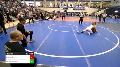132 lbs Final - Brodie Smith, Searcy Youth Wrestling Club vs MaK Smith, Mountain Home Flyers