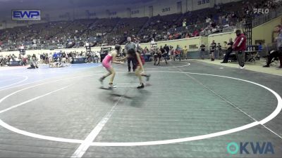 62 lbs Round Of 16 - Amiah Huerta, Tuttle Wrestling vs Jaleigh Barker, Choctaw Ironman Youth Wrestling