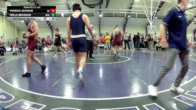 184 lbs 1st Place Match - Patrick Jackson, Gannon University vs Wills Bronson, John Carroll