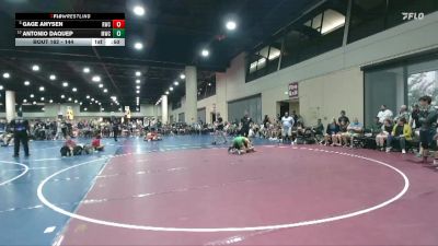 144 lbs Cons. Round 5 - Gage Ahysen, Raider Wrestling Club vs Antonio Daquep, Mustang Wrestling Club