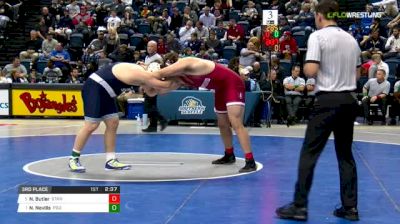 285 lbs 3rd place - Nathan Butler, Stanford vs Nick Nevills, Penn State