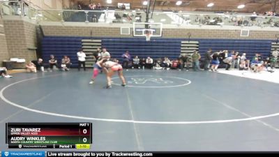 114/120 1st Place Match - Zuri Tavarez, Upper Valley Aces vs Audry Winkles, North Country Wrestling Club